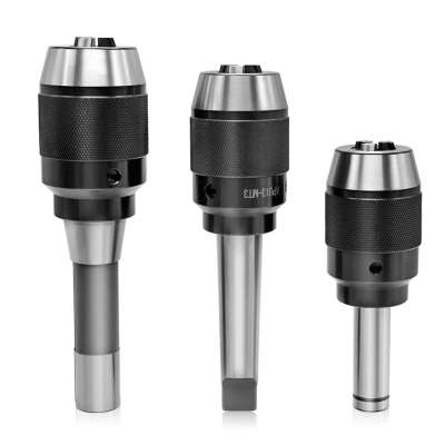 ER16 ER32 R8 Arbor Precision Self Tighten Keyless Integrated Drill Chuck Thread