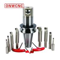 NBJ16 Micro Universal Boring Head Set with BT30 Shank and Adjustable Boring Bar Cutters for Milling Machine