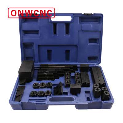 58pcs Steel Clamping Kit   For Milling  Machine 12 14 16 18 20 MM T Slot M16 Stud